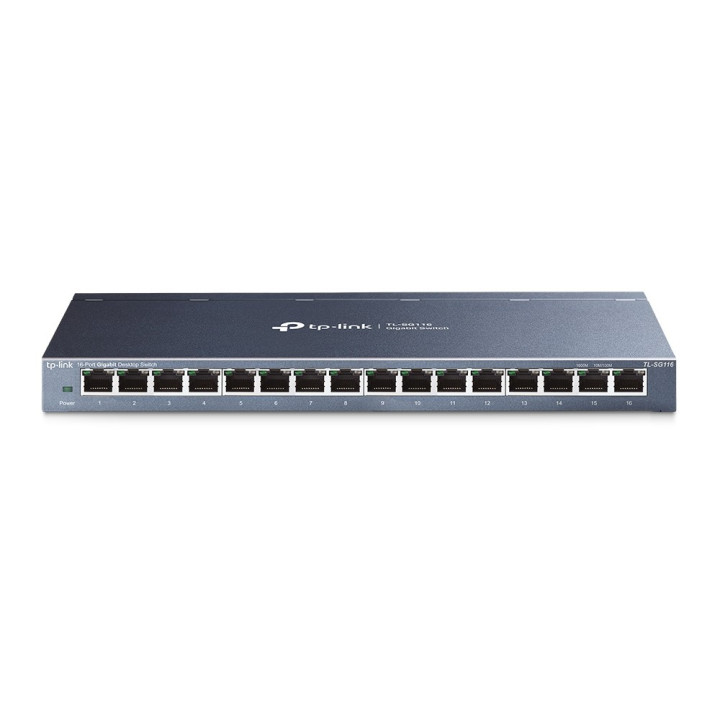 TP-LINK TL-SG116 Não-gerido L2 Gigabit Ethernet (10 100 1000) Preto