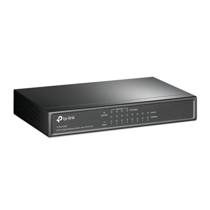 TP-LINK TL-SG1008P Gigabit Ethernet (10 100 1000) Cinzento Apoio Power over Ethernet (PoE)