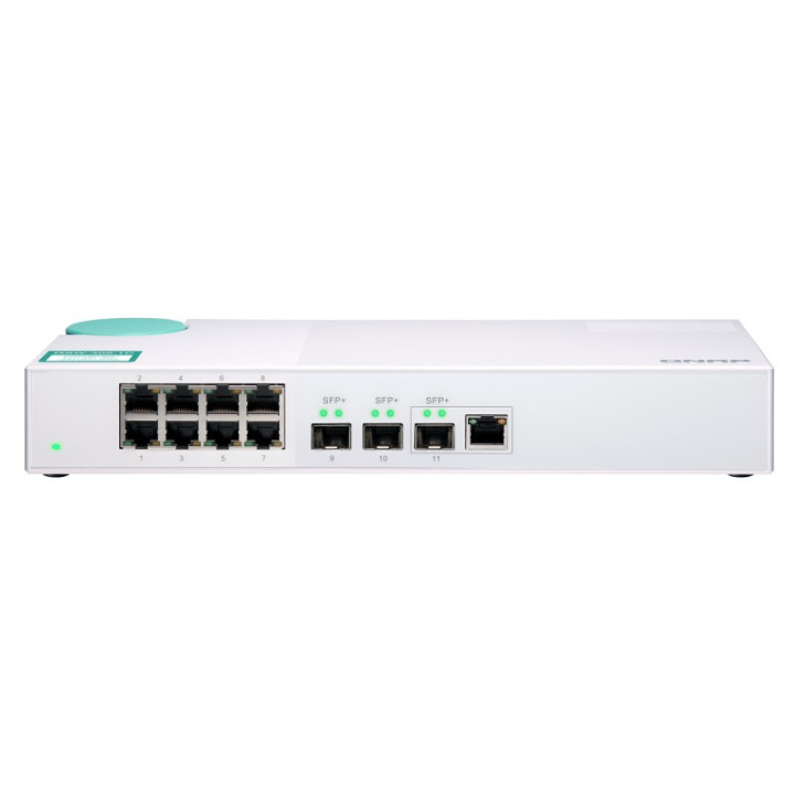 QNAP QSW-308-1C switch de rede Não-gerido Gigabit Ethernet (10 100 1000) Branco