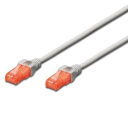 Ewent EW-6U-005 cabo de rede 0,5 m Cat6 U UTP (UTP) Cinzento
