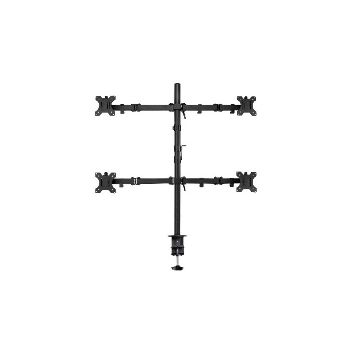 Ewent EW1514 suporte de mesa de ecrãs planos 81,3 cm (32") Fixação Aparafusar Preto