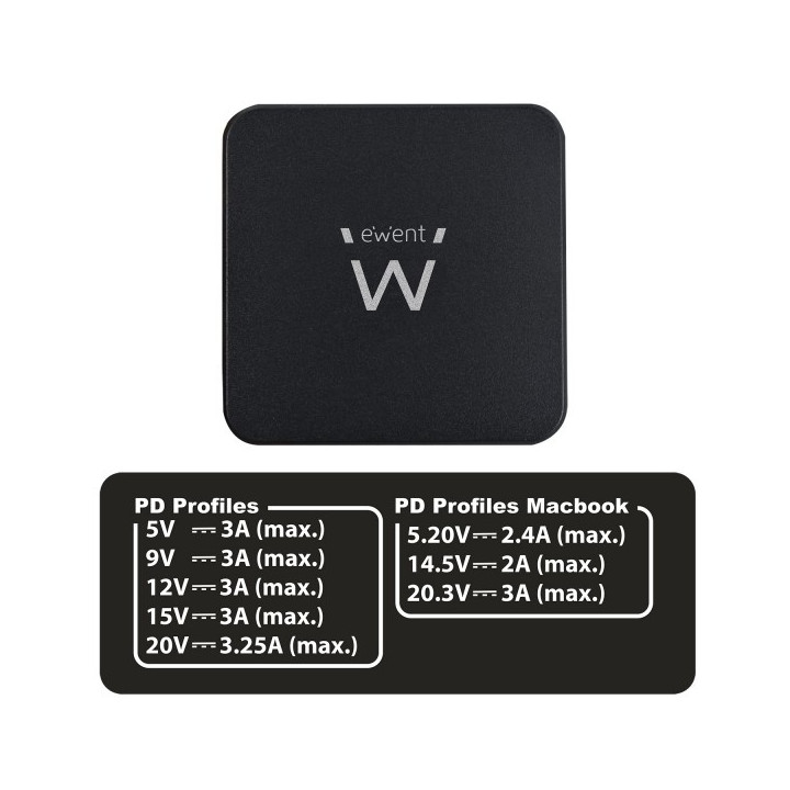 Ewent EW3980 carregador de dispositivos móveis interior Preto