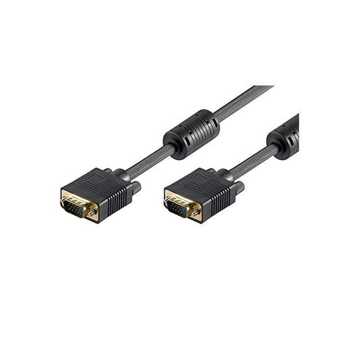 Ewent EW-110107-200-N-P cabo VGA 20 m VGA (D-Sub) Preto