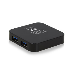 Ewent EW1134 hub de interface USB 3.2 Gen 2 (3.1 Gen 2) Type-A 5000 Mbit s Preto