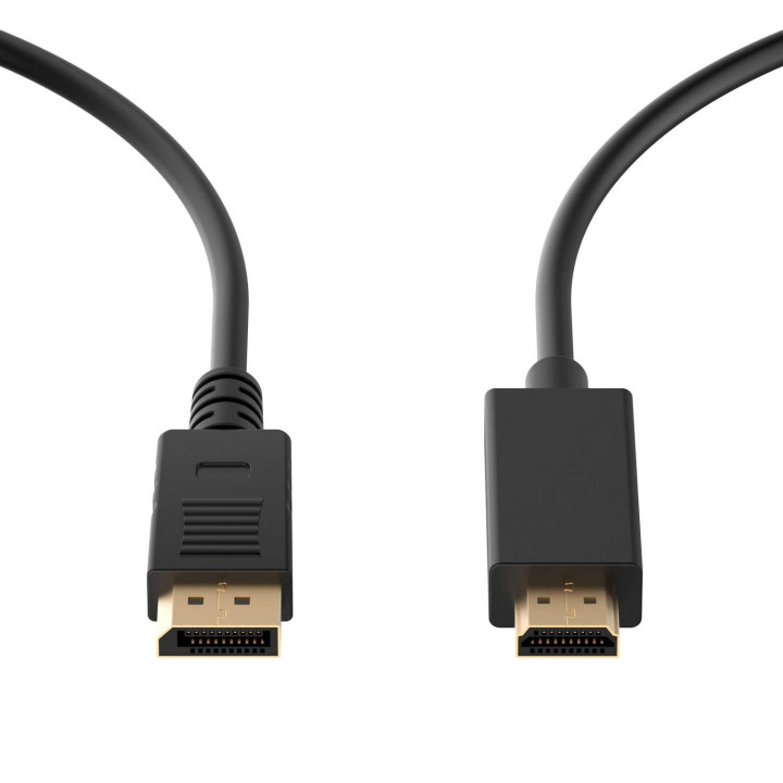 Ewent EC1431 adaptador de cabo de vídeo 1,8 m DisplayPort HDMI Type A (Standard) Preto