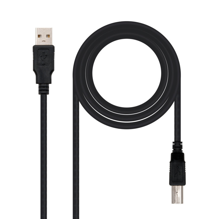 Nanocable 10.01.0105-BK cabo USB 4,5 m 2.0 USB A USB B Preto