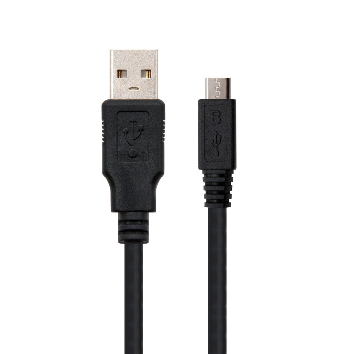 Nanocable 10.01.0500 cabo USB 0,8 m 2.0 USB A Micro-USB B Preto