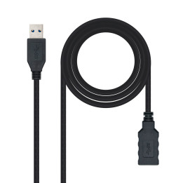 Nanocable 10.01.0902-BK cabo USB 2 m 3.2 Gen 1 (3.1 Gen 1) USB A Preto