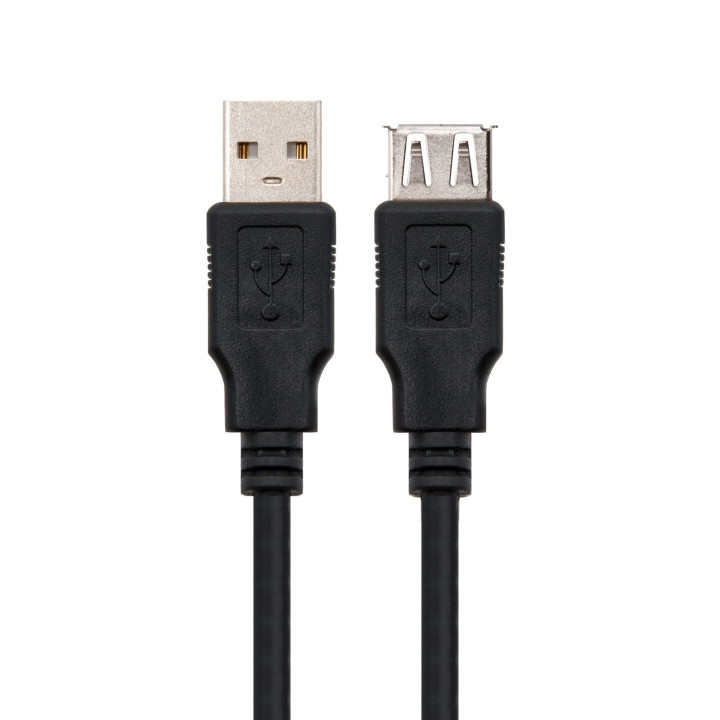 Nanocable 10.01.0203-BK cabo USB 1,8 m 2.0 USB A Preto