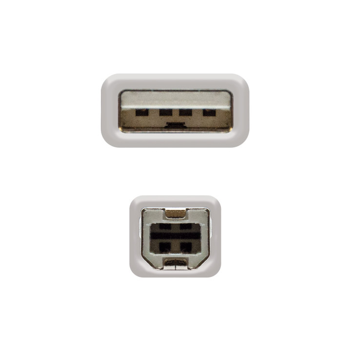 Nanocable 10.01.0104 cabo USB 3 m 2.0 USB A USB B Bege