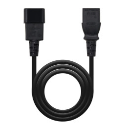 Nanocable 10.22.0202 cabo de energia Preto 1,5 m Dispositivo para ligar C14 Dispositivo para ligar C13