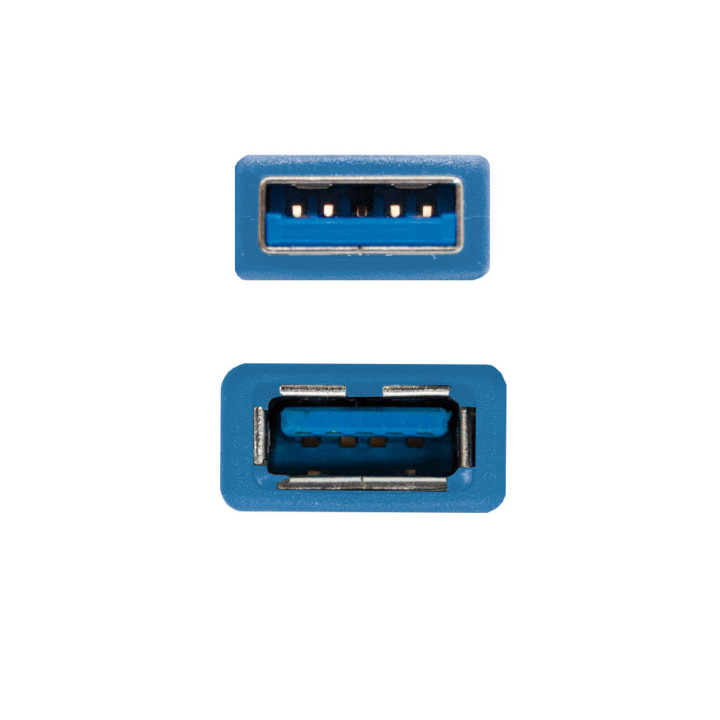 Nanocable 10.01.0901-BL cabo USB 1 m 3.2 Gen 1 (3.1 Gen 1) USB A Azul