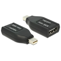 DeLOCK 65552 cabo de interface adaptador de género mini Displayport HDMI Preto