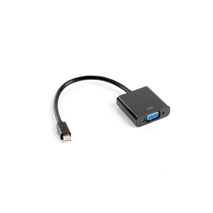Lanberg AD-0006-BK cabo de interface adaptador de género mDPM VGA Preto