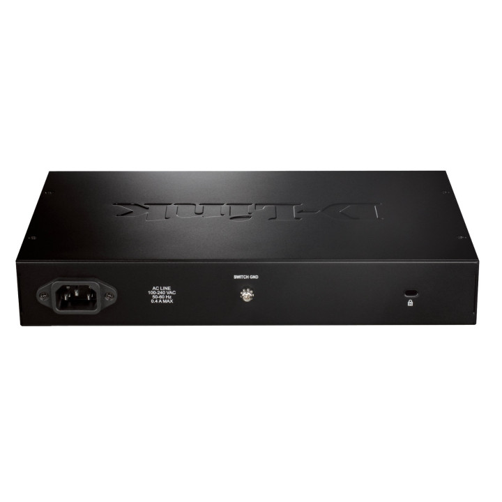 D-Link DGS-1016D E switch de rede Não-gerido Preto, Metálico