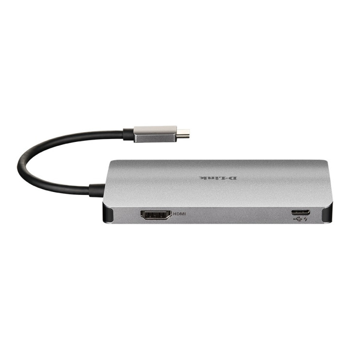D-Link DUB-M610 base & duplicador de portas Com fios USB 3.2 Gen 1 (3.1 Gen 1) Type-C Alumínio, Preto