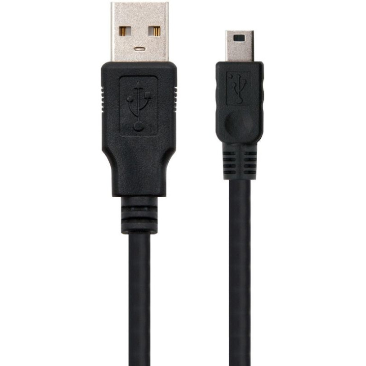 Nanocable 10.01.0400 cabo USB 0,5 m 2.0 USB A Mini-USB B Preto