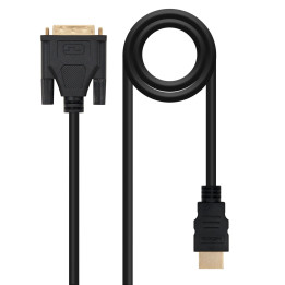 Nanocable HDMI - DVI, 3m DVI A Preto