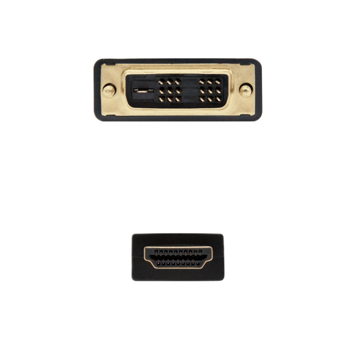 Nanocable HDMI - DVI, 3m DVI A Preto