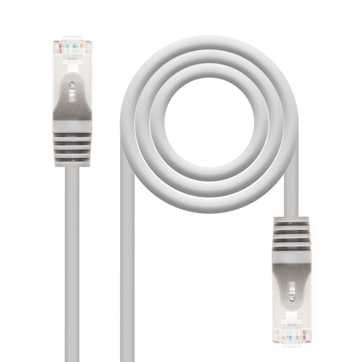 Nanocable 10m Cat6e cabo de rede F UTP (FTP) Cinzento