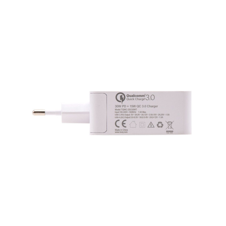 TooQ TQWC-2SC03WT carregador de dispositivos móveis interior Branco