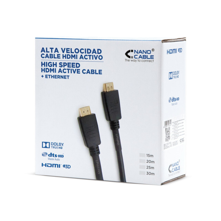 Nanocable 10.15.1815 cabo HDMI 15 m HDMI Type A (Standard) Preto