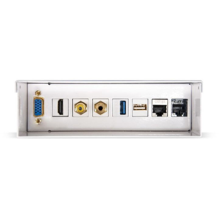 Nanocable Caixa de Junção VGA+HDMI+JACK3.5+RCA+2xUSB+2xRJ45 Branco