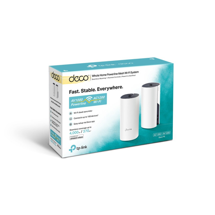 TP-LINK Deco P9 router sem fios Dual-band (2,4 GHz   5 GHz) Gigabit Ethernet Branco