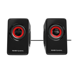 Mars Gaming MS1 altifalante 10 W Preto, Vermelho Com fios