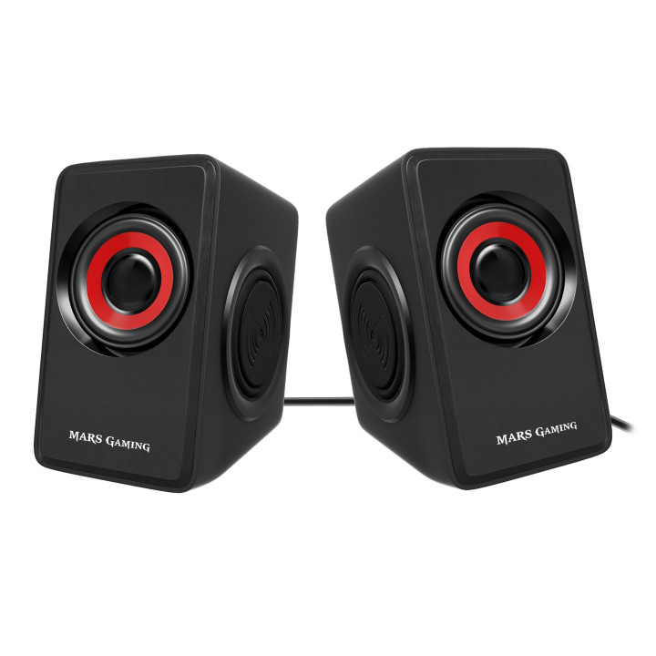 Mars Gaming MS1 altifalante 10 W Preto, Vermelho Com fios