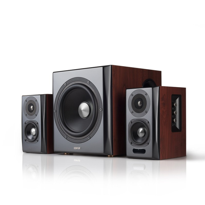 Edifier S350DB conjunto de colunas 2.1 canais 150 W Preto, Madeira