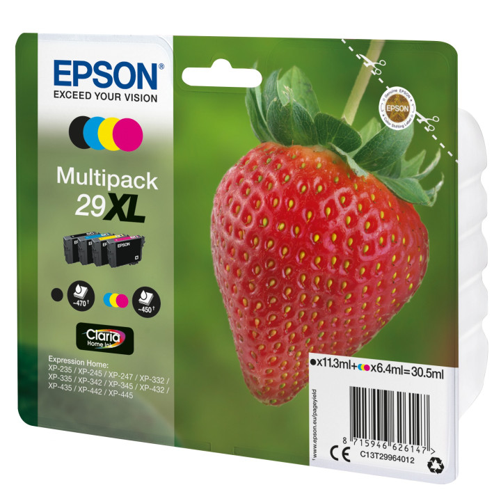 Epson Strawberry C13T29964012 tinteiro Original Preto, Ciano, Magenta, Amarelo 1 unidade(s)