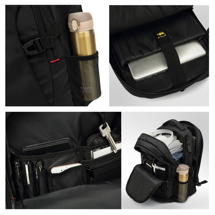 Ewent EW2526 mala para portáteis 39,6 cm (15.6") Mochila Preto