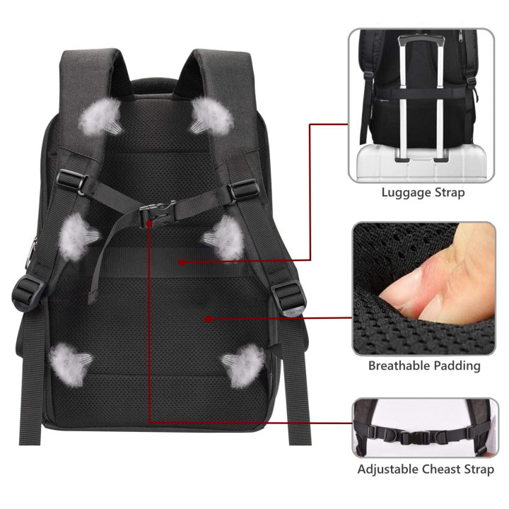 Ewent EW2526 mala para portáteis 39,6 cm (15.6") Mochila Preto