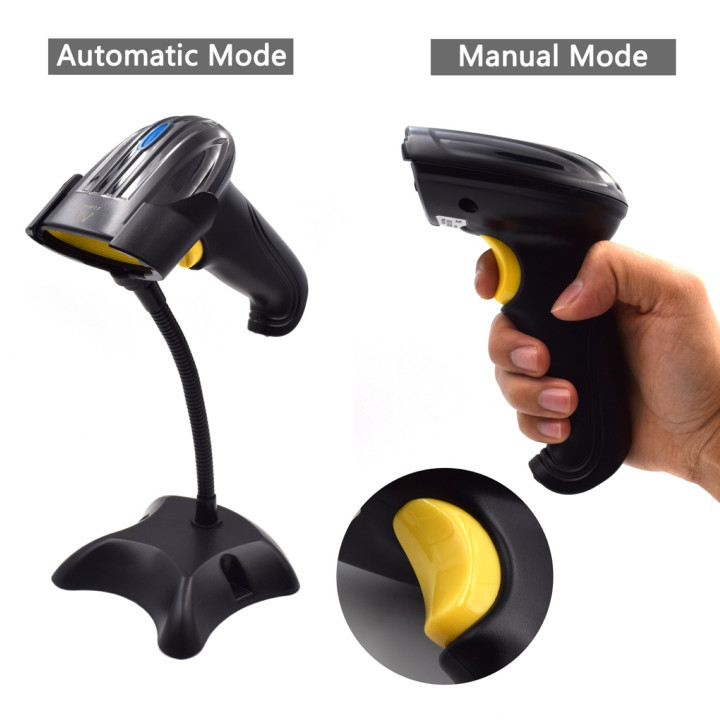 Ewent EW3430 leitor de código de barras Leitor de código de barras portátil 1D LED Preto