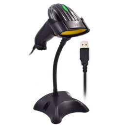 Ewent EW3400 leitor de código de barras Leitor de código de barras portátil 1D Laser Preto