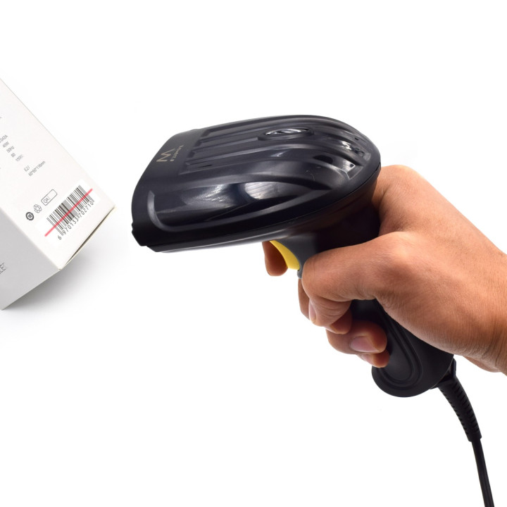 Ewent EW3400 leitor de código de barras Leitor de código de barras portátil 1D Laser Preto