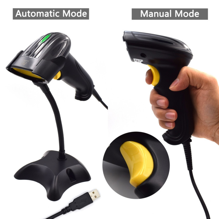 Ewent EW3400 leitor de código de barras Leitor de código de barras portátil 1D Laser Preto