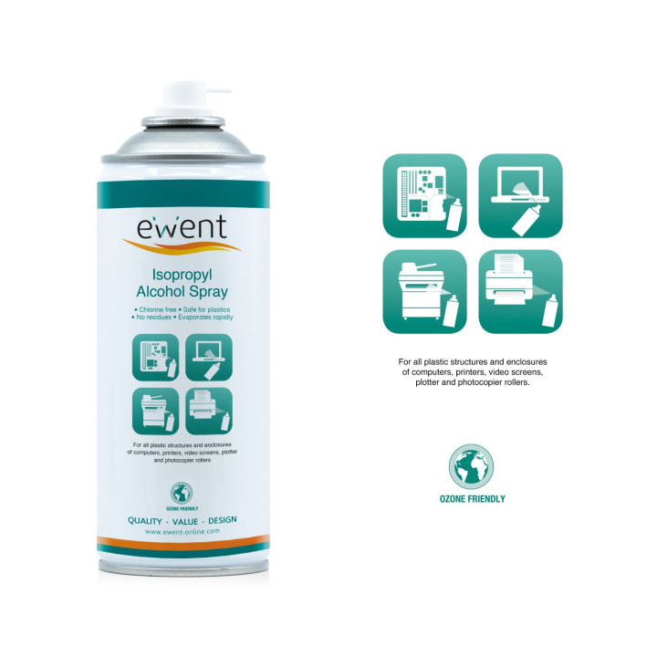 Ewent EW5611 kit de limpeza de equipamento Spray de limpeza de equipamento Universal 400 ml