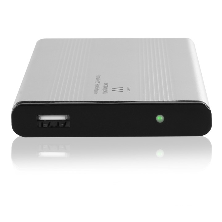 Ewent EW7041 Caixa para Discos Rígidos 2.5" Alumínio, Preto Energia por USB