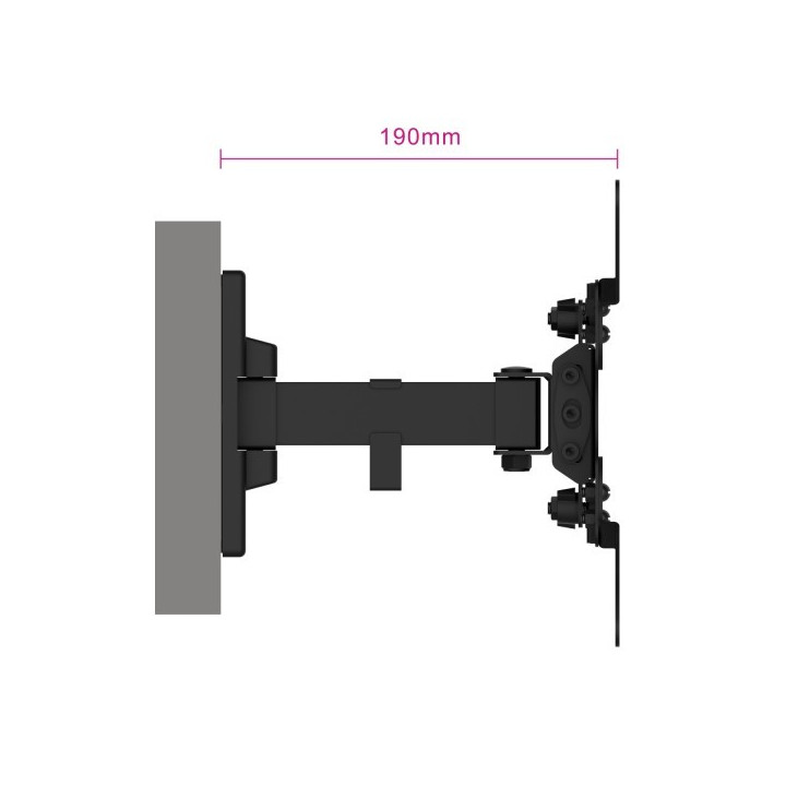 Ewent EW1521 suporte para TV 106,7 cm (42") Preto