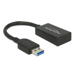 DeLOCK 65698 cabo USB 0,15 m 3.2 Gen 2 (3.1 Gen 2) USB A USB C Preto