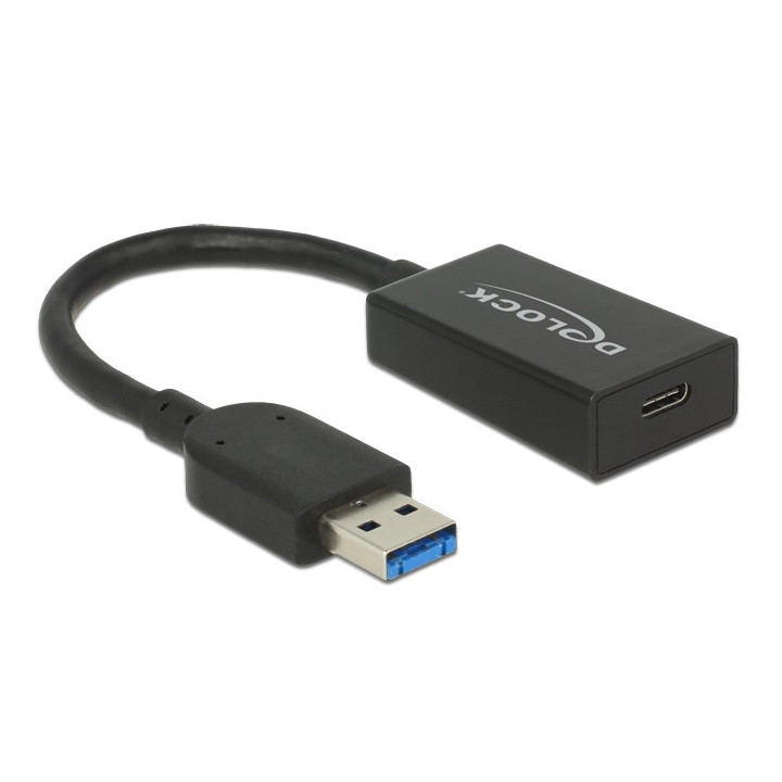 DeLOCK 65698 cabo USB 0,15 m 3.2 Gen 2 (3.1 Gen 2) USB A USB C Preto