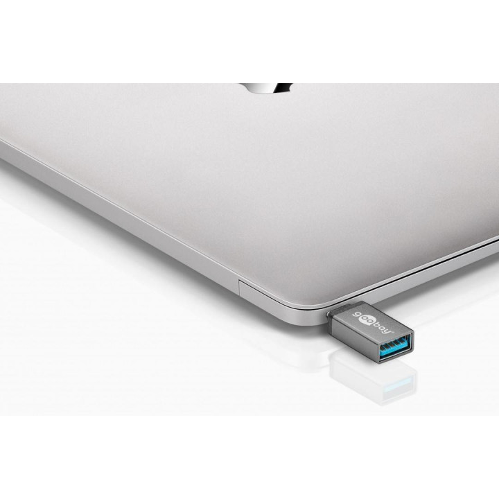 Goobay 56621 cabo de interface adaptador de género USB-C USB 3.0 female (Type A) Cinzento