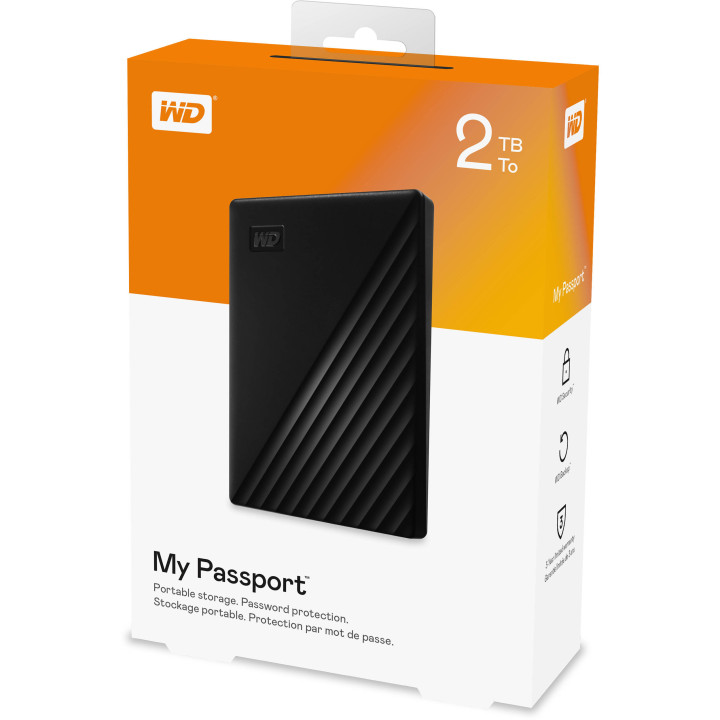 Western Digital My Passport disco externo 2000 GB Preto