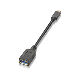AISENS A107-0062 cabo USB 0,15 m 3.2 Gen 1 (3.1 Gen 1) USB C USB A Preto