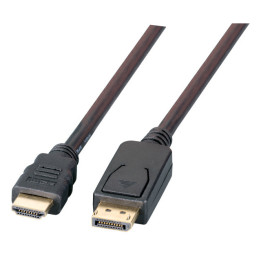 EFB Elektronik K5561SW.2V2 cabo DisplayPort 2 m HDMI Preto