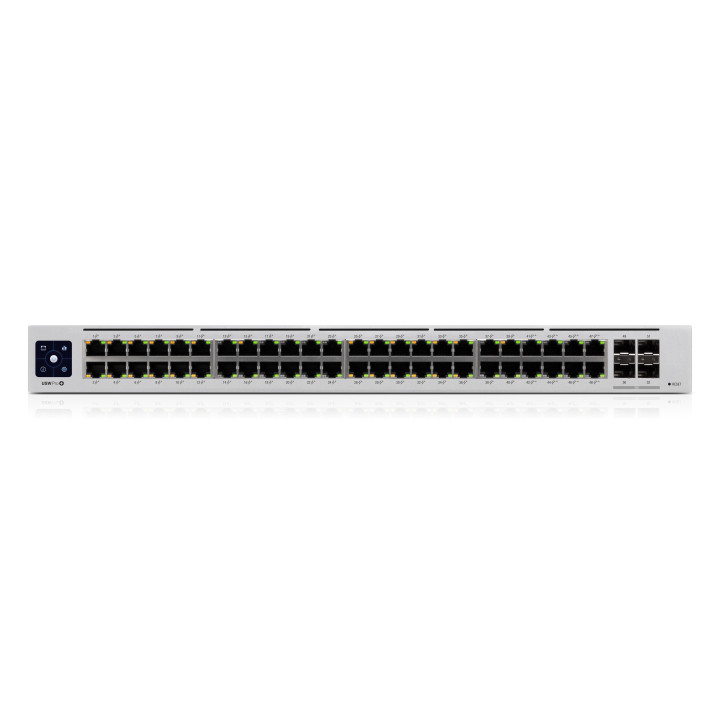 Ubiquiti Networks UniFi Pro 48-Port PoE Gerido L2 L3 Gigabit Ethernet (10 100 1000) Prateado 1U Power over Ethernet (PoE)