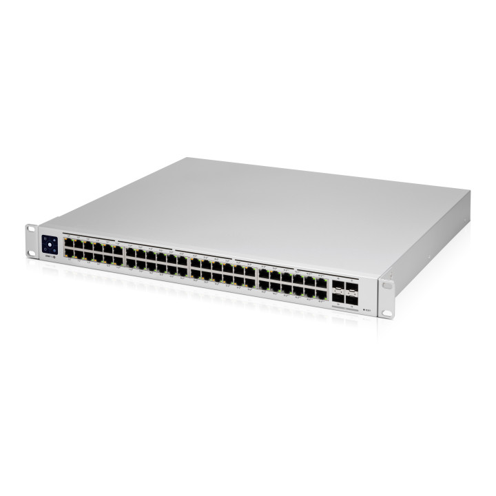 Ubiquiti Networks UniFi Pro 48-Port PoE Gerido L2 L3 Gigabit Ethernet (10 100 1000) Prateado 1U Power over Ethernet (PoE)