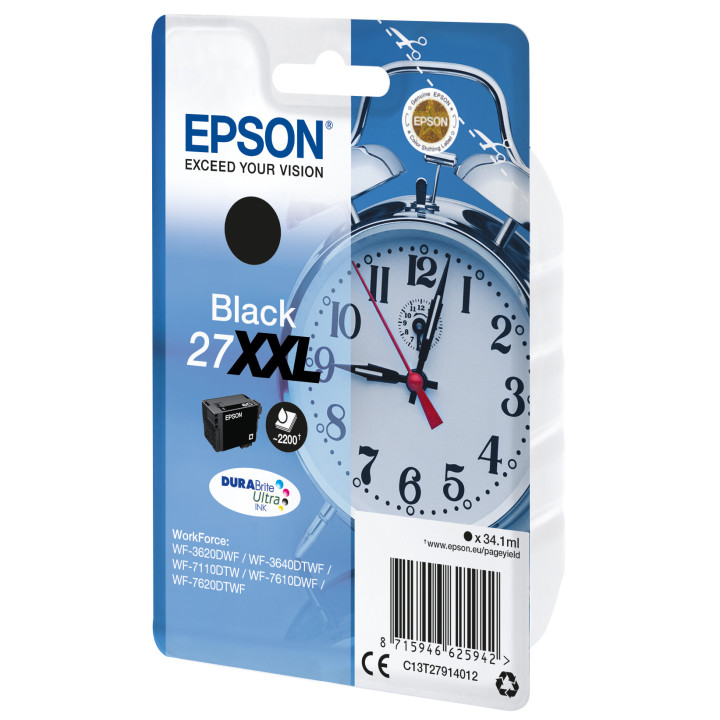 Epson Alarm clock C13T27914012 tinteiro Original Preto 1 unidade(s)